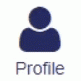 Graphic icon of a person with the word 'profile' underneath